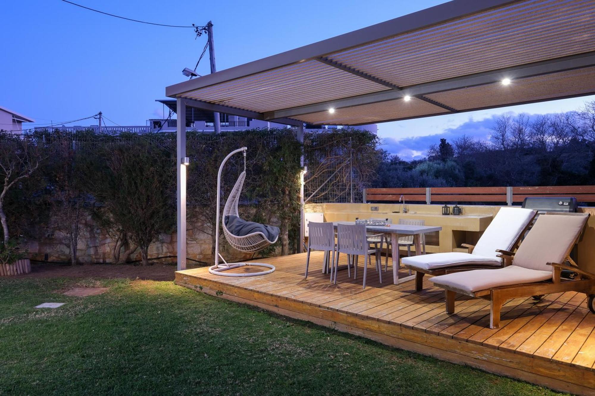 Glaros Casa Verde - Cozy Flat With Garden Near Beach カト・ダラトソ エクステリア 写真