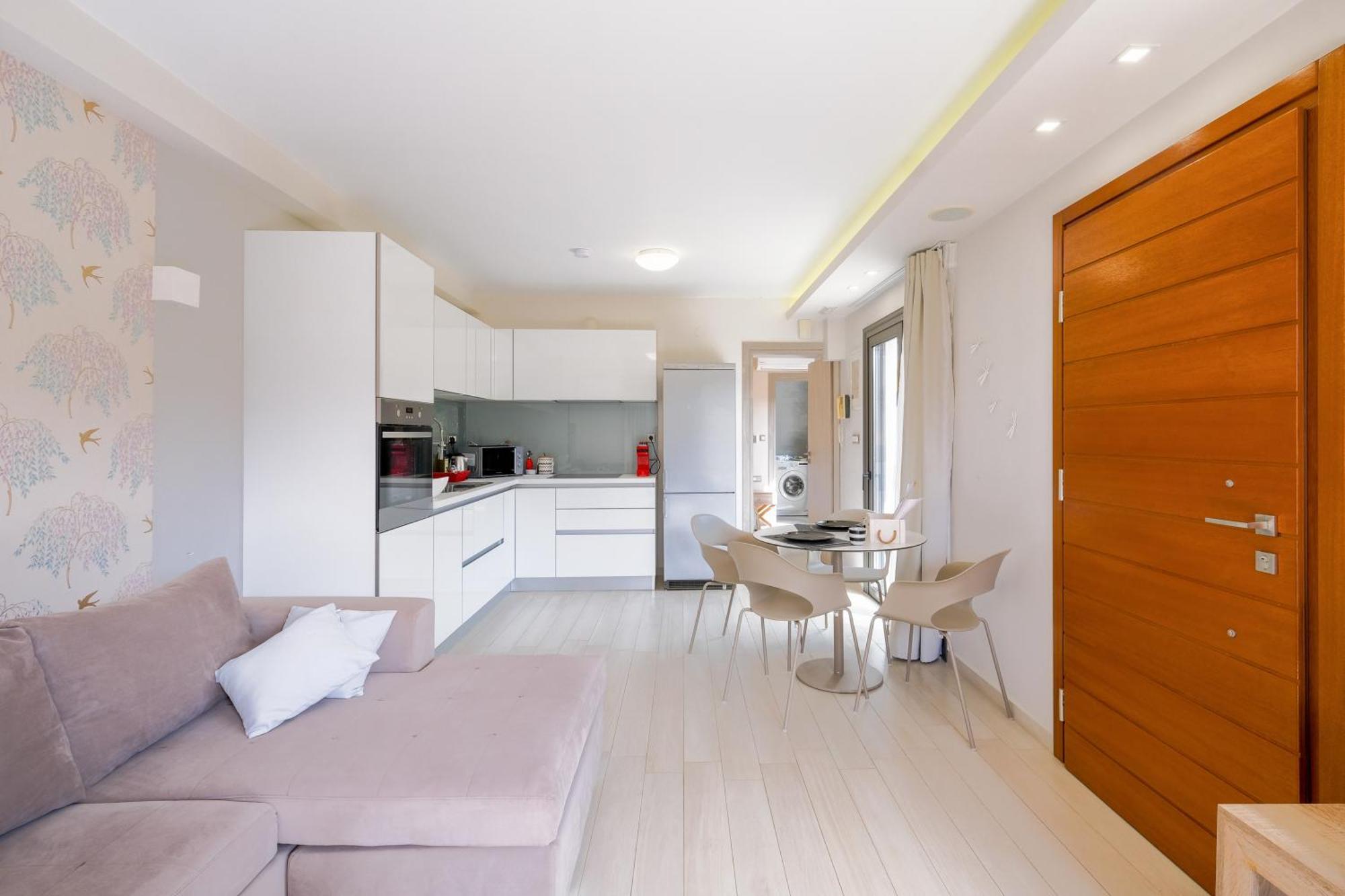 Glaros Casa Verde - Cozy Flat With Garden Near Beach カト・ダラトソ エクステリア 写真