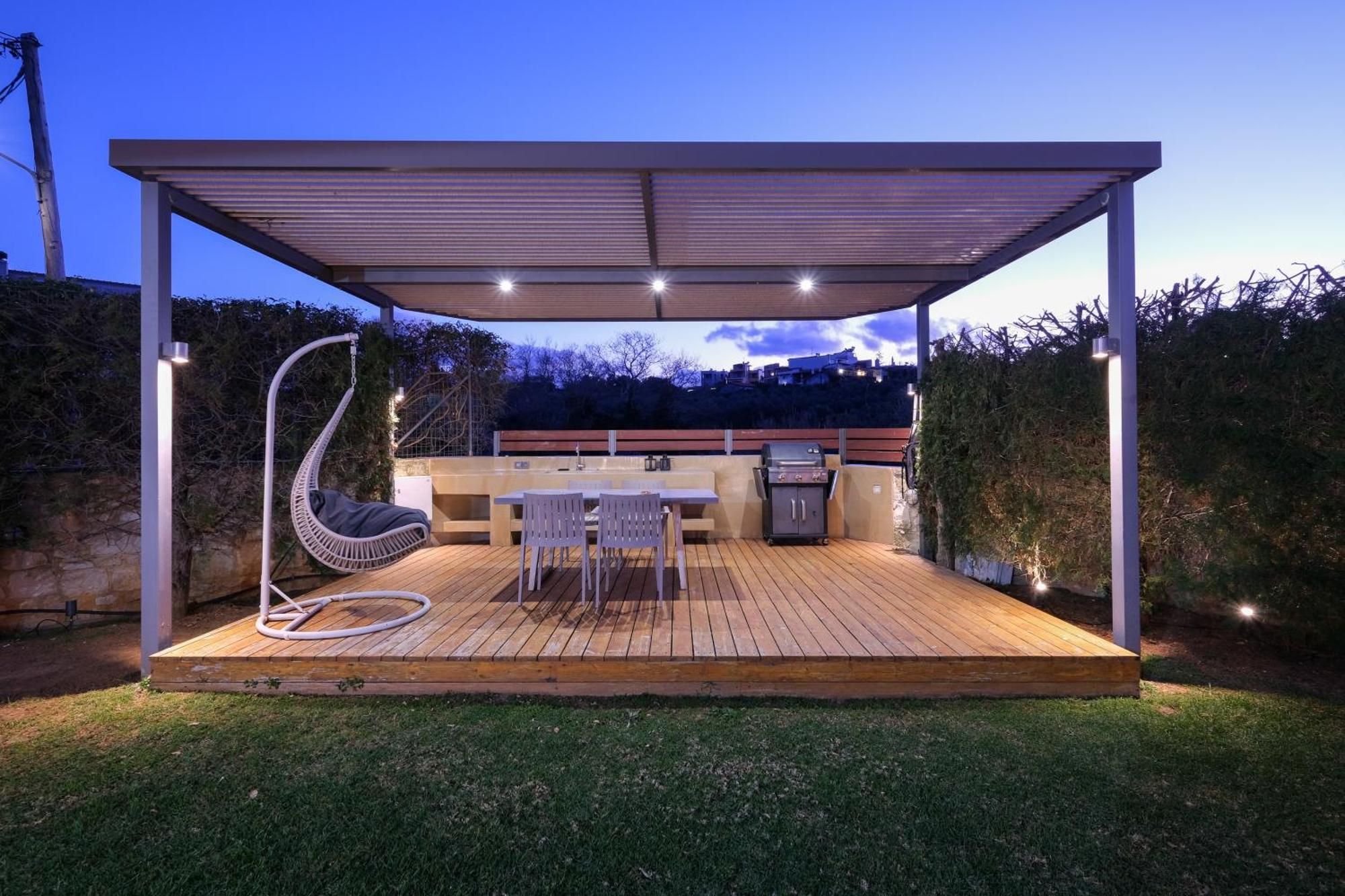 Glaros Casa Verde - Cozy Flat With Garden Near Beach カト・ダラトソ エクステリア 写真