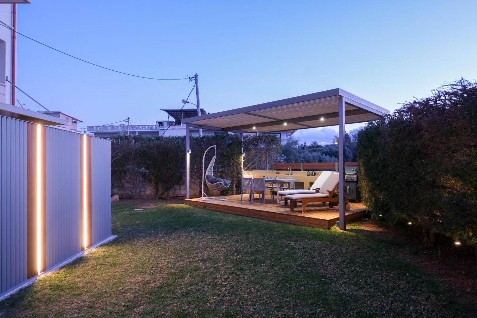 Glaros Casa Verde - Cozy Flat With Garden Near Beach カト・ダラトソ エクステリア 写真