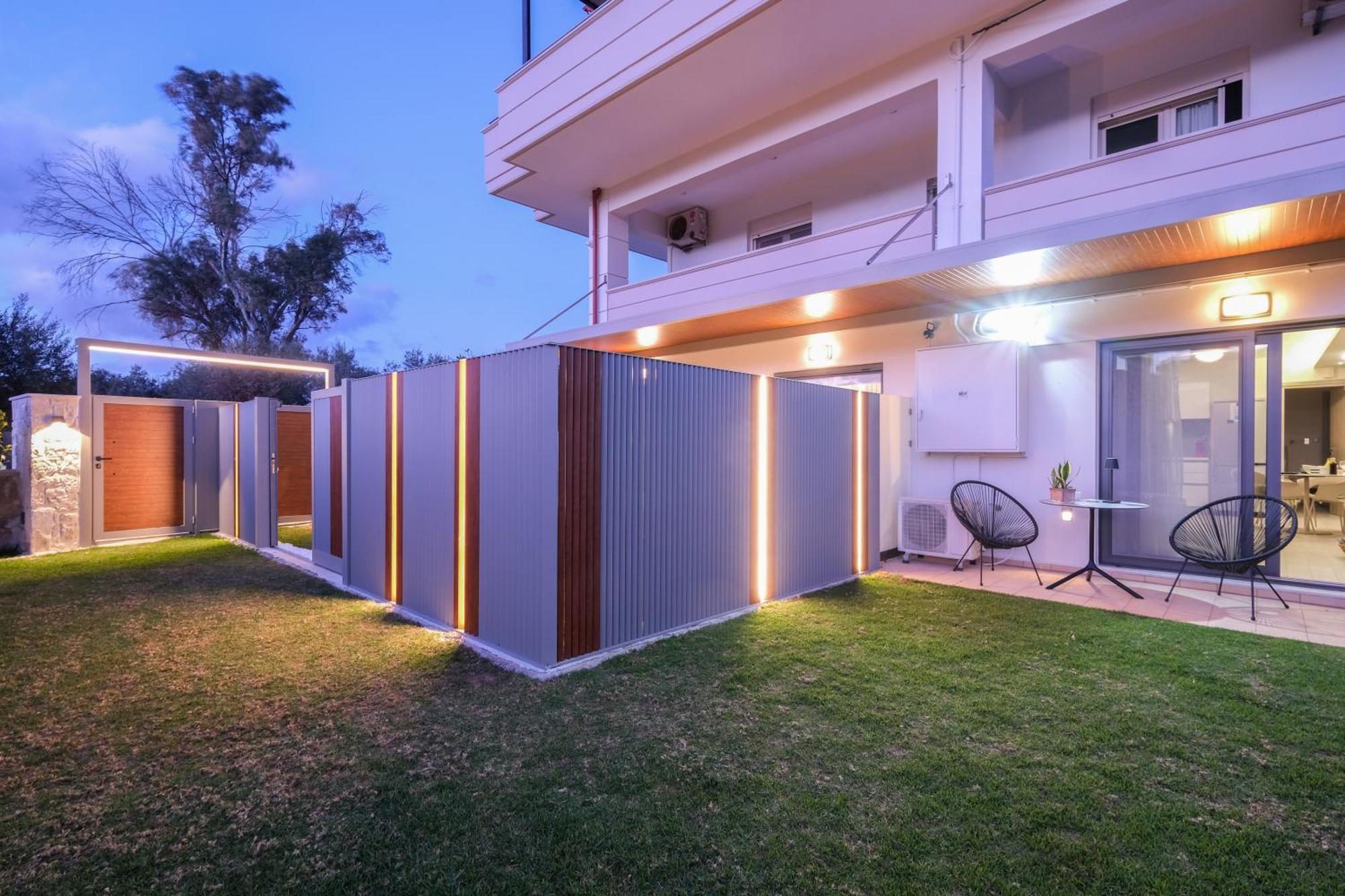 Glaros Casa Verde - Cozy Flat With Garden Near Beach カト・ダラトソ エクステリア 写真